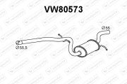 VW80573 Střední tlumič výfuku VENEPORTE