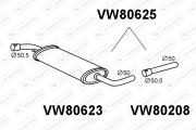 VW80625 Predni tlumic vyfuku VENEPORTE