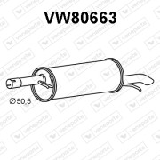 VW80663 Zadní tlumič výfuku VENEPORTE