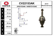 CV22153AK Sada kloubů, hnací hřídel EAI