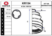 KR154 Sada měchů, hnací hřídel EAI