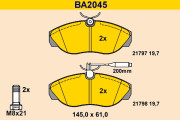 BA2045 Sada brzdových destiček, kotoučová brzda BARUM