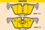 BA2354 Sada brzdových destiček, kotoučová brzda BARUM