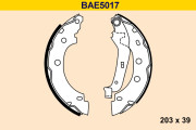 BAE5017 Sada brzdových čelistí BARUM