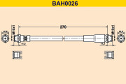 BAH0026 Brzdová hadice BARUM