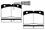 RA.0339.4 Sada brzdových destiček, kotoučová brzda RAICAM