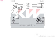 358 061 Sada kabelů pro zapalování Made in Italy - OE Equivalent KW