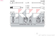 359 514 Sada kabelů pro zapalování Made in Italy - OE Equivalent KW