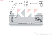 359 634 Sada kabelů pro zapalování Made in Italy - OE Equivalent KW