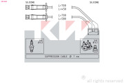 360 446 Sada kabelů pro zapalování Made in Italy - OE Equivalent KW