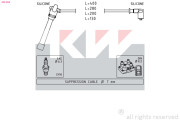 360 504 Sada kabelů pro zapalování Made in Italy - OE Equivalent KW