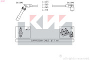 360 531 Sada kabelů pro zapalování Made in Italy - OE Equivalent KW