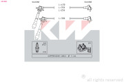 360 880 Sada kabelů pro zapalování Made in Italy - OE Equivalent KW