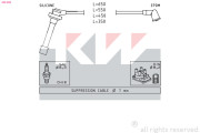 360 399 Sada kabelů pro zapalování Made in Italy - OE Equivalent KW