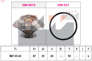 580 401 Termostat, chladivo Made in Italy - OE Equivalent KW