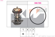 580 842 Termostat, chladivo Made in Italy - OE Equivalent KW