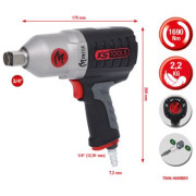 515.3785 Rázový šroubovák (stlačený vzduch) KS TOOLS