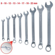 517.0090 KS TOOLS Sada plochých klíčů s očkem 8-22 mm (prohnutý) - 8dílná | 517.0090 KS TOOLS