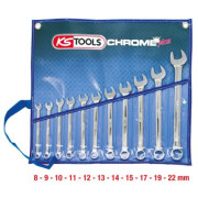 518.0641 KS TOOLS Sada plochých klíčů s očkem CHROMEplus 8-22 mm (zahnutý) - 11dílná | 518.0641 KS TOOLS