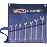 518.3020 KS TOOLS 8017026 / KS TOOLS Souprava plochých klíčů s očkem CHROMEplus, zahnuté, 7dílná, v palcích 518.3020 KS TOOLS