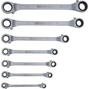 520.1100 KS TOOLS 8017066 / KS TOOLS Souprava řehtačkových klíčů s očkem CLASSIC, s přepínáním, 7dílná 520.1100 KS TOOLS