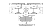 FBP-1548 Sada brzdových destiček, kotoučová brzda FREMAX