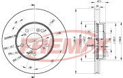 BD-2586 Brzdový kotouč Premium Black High Carbon + FREMAX