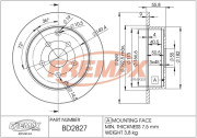 BD-2827 Brzdový kotouč Premium Black High Carbon + FREMAX