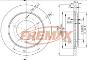 BD-2863 Brzdový kotouč Premium Black High Carbon + FREMAX