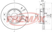 BD-2878 Brzdový kotouč Premium Black High Carbon + FREMAX