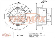 BD-2882 Brzdový kotouč Premium Black High Carbon + FREMAX