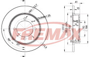 BD-2940 Brzdový kotouč Premium Black High Carbon + FREMAX