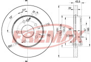 BD-3182 Brzdový kotouč Premium Black High Carbon + FREMAX