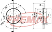 BD-3255 Brzdový kotouč Premium Black High Carbon + FREMAX