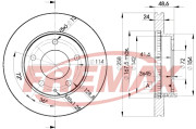 BD-3258 Brzdový kotouč Premium Black High Carbon + FREMAX