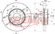 BD-3269 Brzdový kotouč Premium Black High Carbon + FREMAX