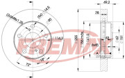 BD-3302 Brzdový kotouč Premium Black High Carbon + FREMAX