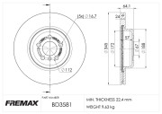 BD-3581 Brzdový kotouč Premium Black High Carbon + FREMAX