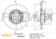 BD-4067 Brzdový kotouč Premium Black High Carbon + FREMAX