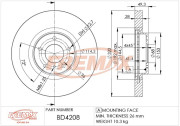 BD-4208 Brzdový kotouč Premium Black High Carbon + FREMAX