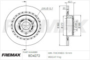 BD-4272 Brzdový kotouč Premium Black High Carbon + FREMAX