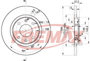 BD-4692 Brzdový kotouč Premium Black High Carbon + FREMAX