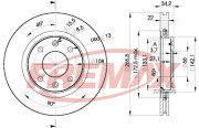 BD-4750 Brzdový kotouč Premium Black High Carbon + FREMAX