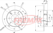 BD-5020 Brzdový kotouč Premium Black High Carbon + FREMAX