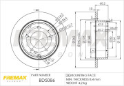 BD-5086 Brzdový kotouč Premium Black High Carbon + FREMAX