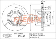 BD-5130 Brzdový kotouč Premium Black High Carbon + FREMAX