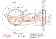 BD-5182 Brzdový kotouč Premium Black High Carbon + FREMAX