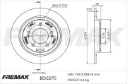 BD-5270 Brzdový kotouč Premium Black High Carbon + FREMAX