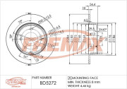 BD-5272 Brzdový kotouč Premium Black High Carbon + FREMAX