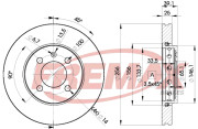 BD-5605 Brzdový kotouč Premium Black High Carbon + FREMAX